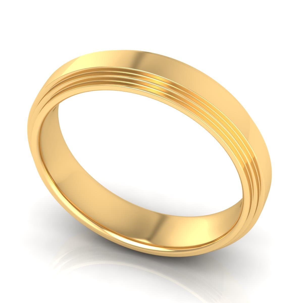 5.0 mm Plain Wedding Band in 14KT, 18KT & Platinum - Primestyle.com