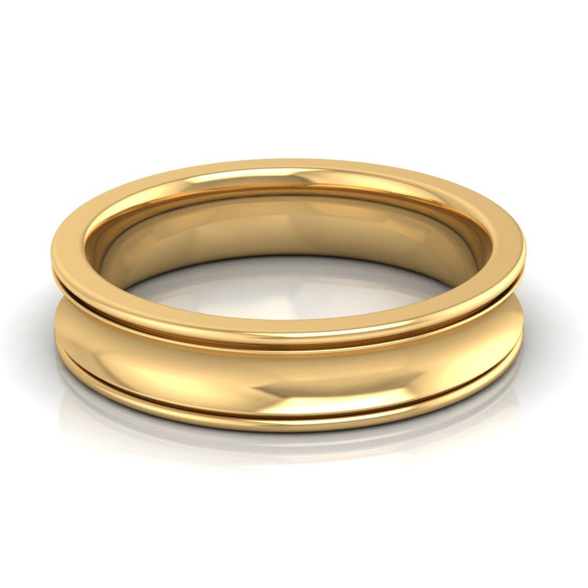 5.0 mm Plain Wedding Band in 14KT, 18KT & Platinum