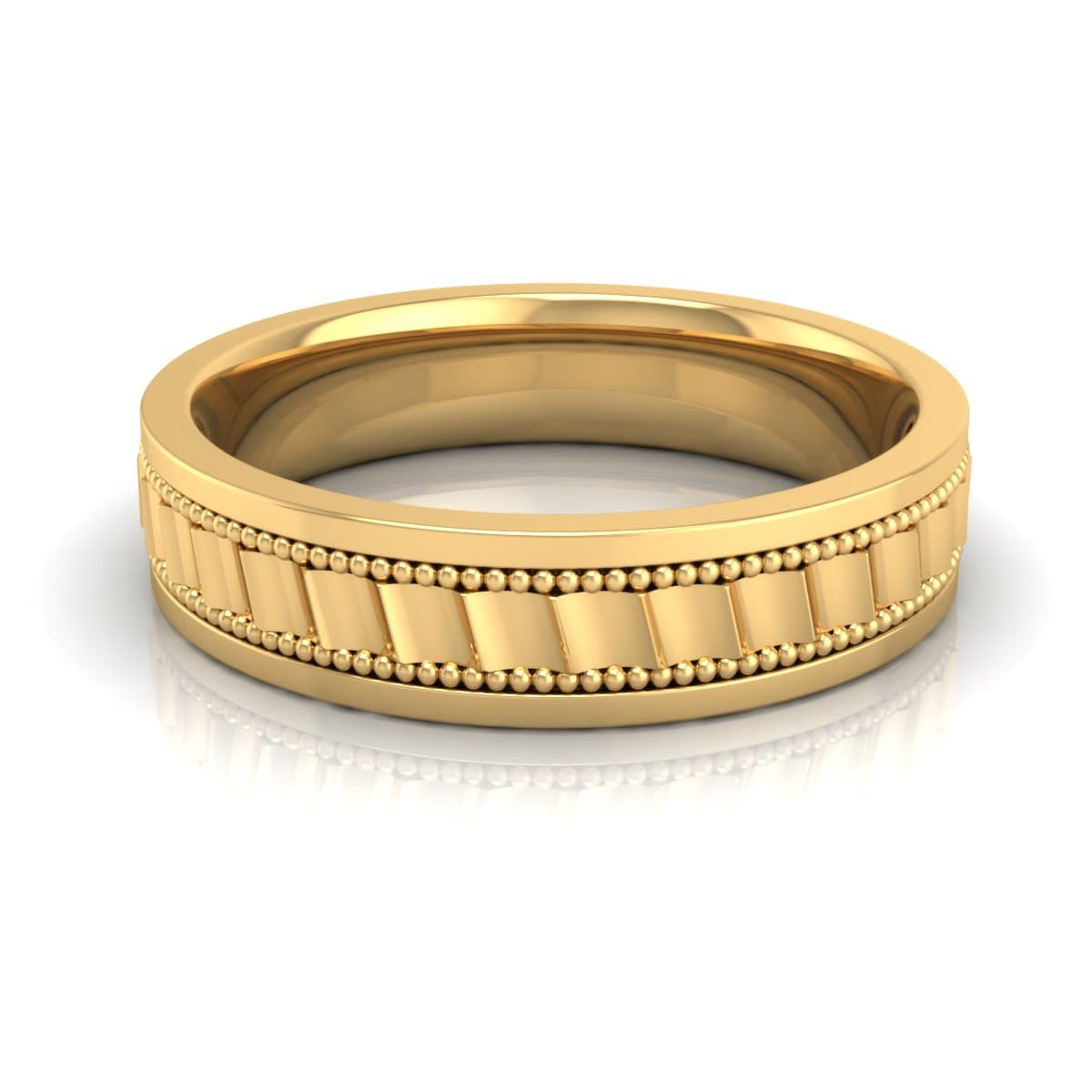 5.0 mm Plain Wedding Band in 14KT, 18KT & Platinum - Primestyle.com