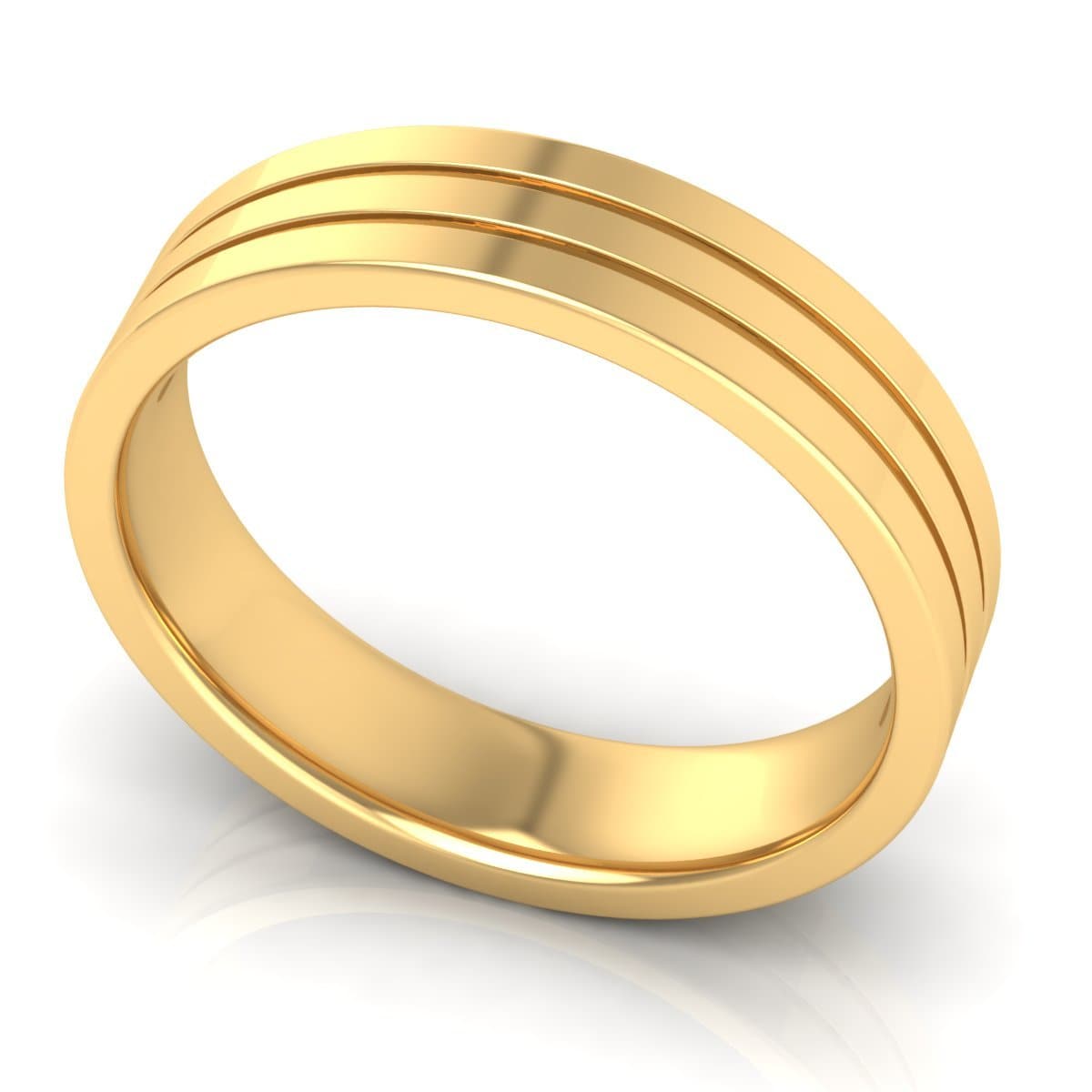 5.0 mm Plain Wedding Band in 14KT, 18KT & Platinum