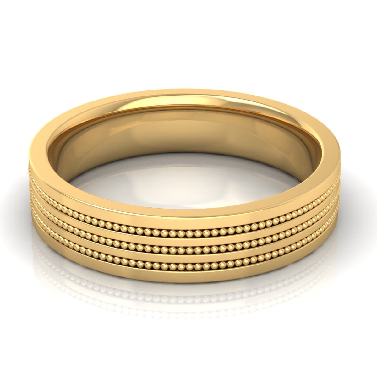 5.0 mm Plain Wedding Band in 14KT, 18KT & Platinum - Primestyle.com