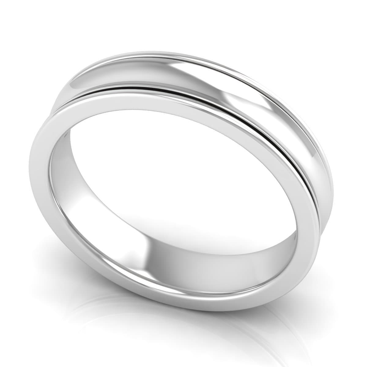 5.0 mm Plain Wedding Band in 14KT, 18KT & Platinum - Primestyle.com