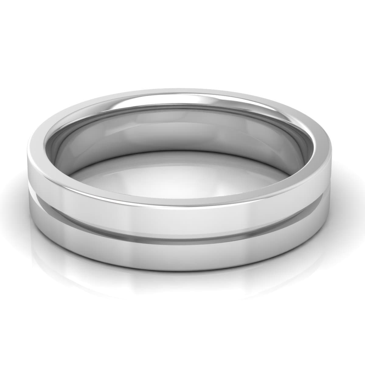 5.0 mm Plain Wedding Band in 14KT, 18KT & Platinum
