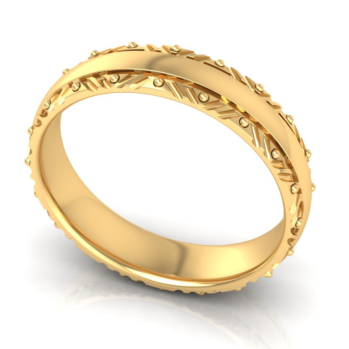 5.0 mm Plain Wedding Band in 14KT, 18KT & Platinum - Primestyle.com