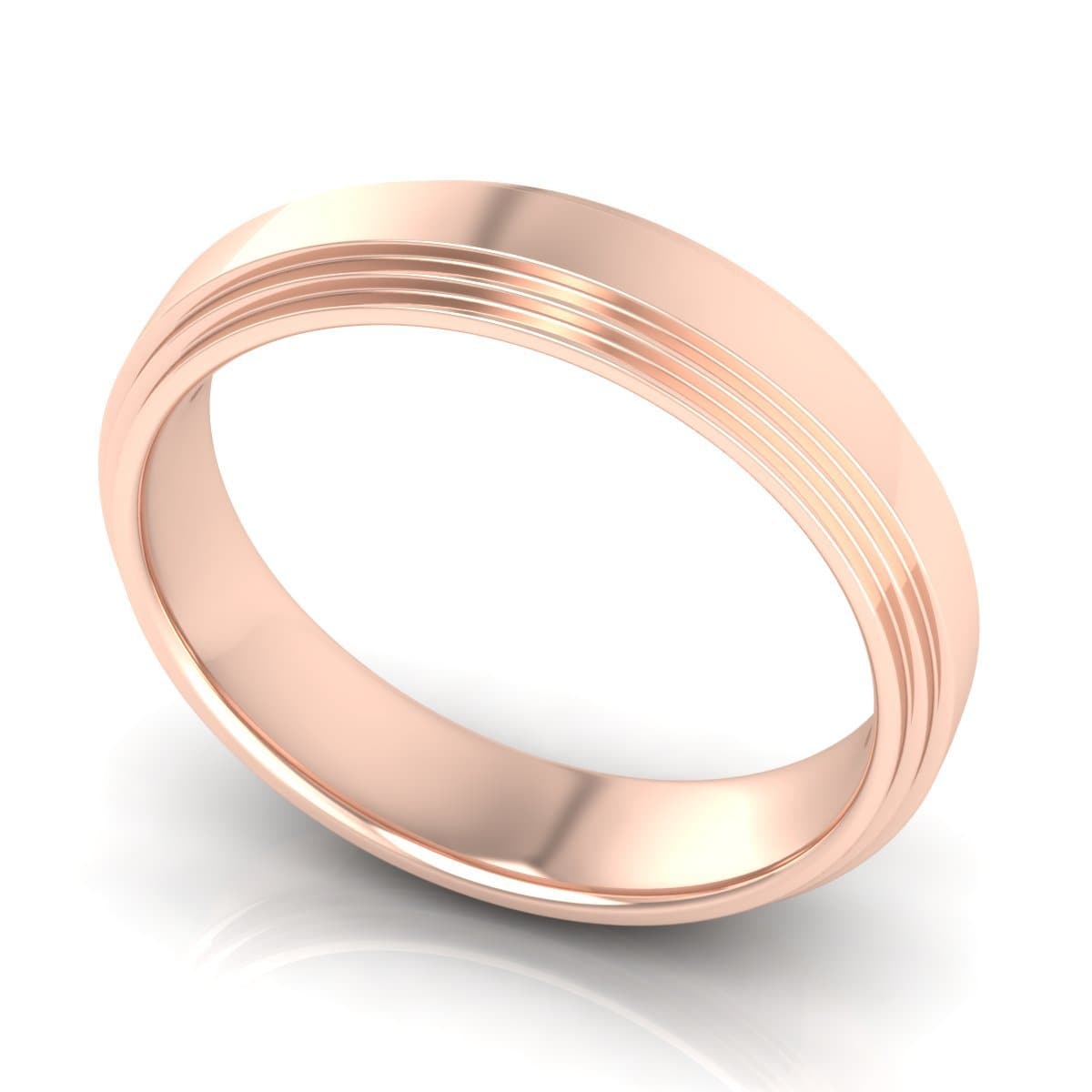 5.0 mm Plain Wedding Band in 14KT, 18KT & Platinum