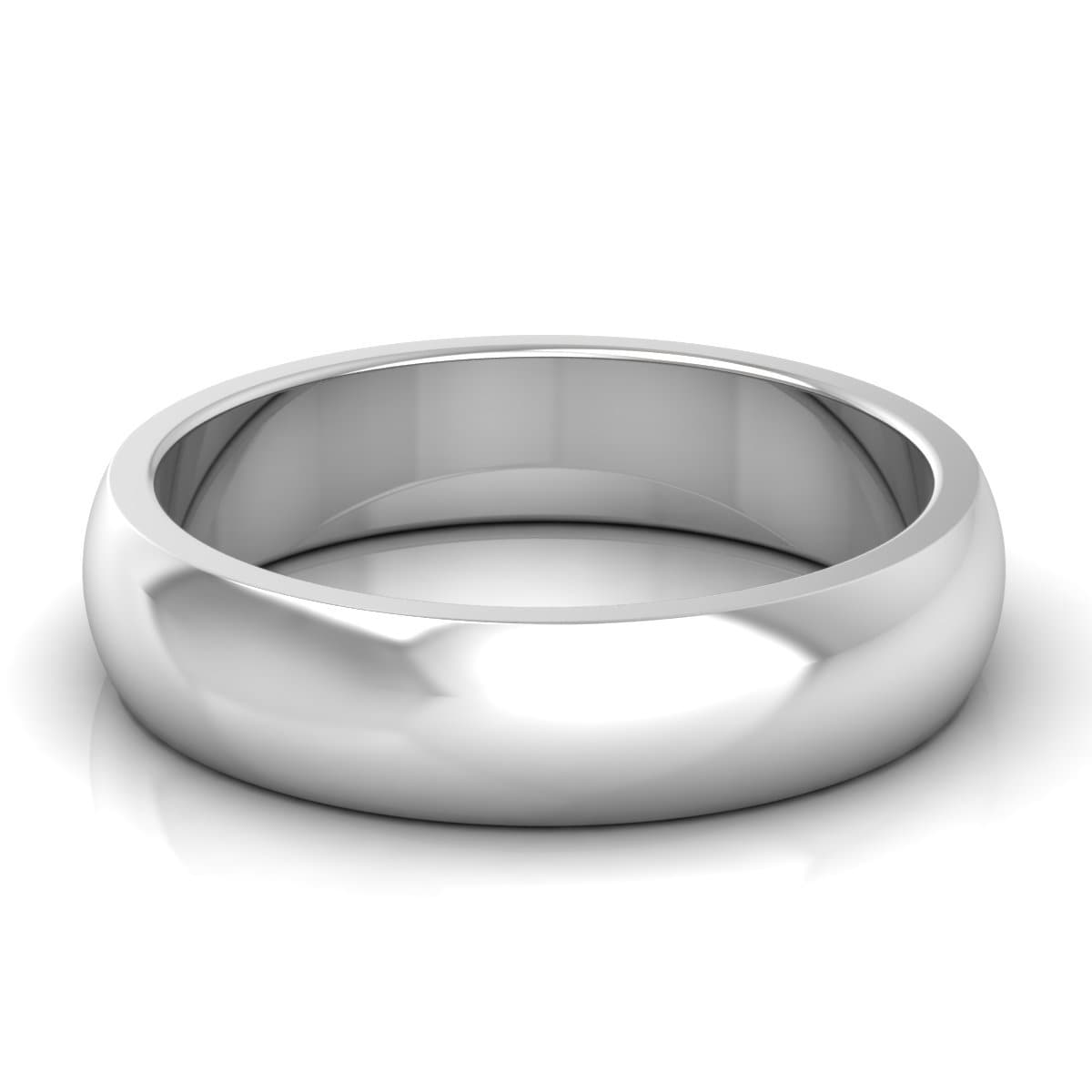 5.0 mm Plain Wedding Band in 14KT, 18KT & Platinum