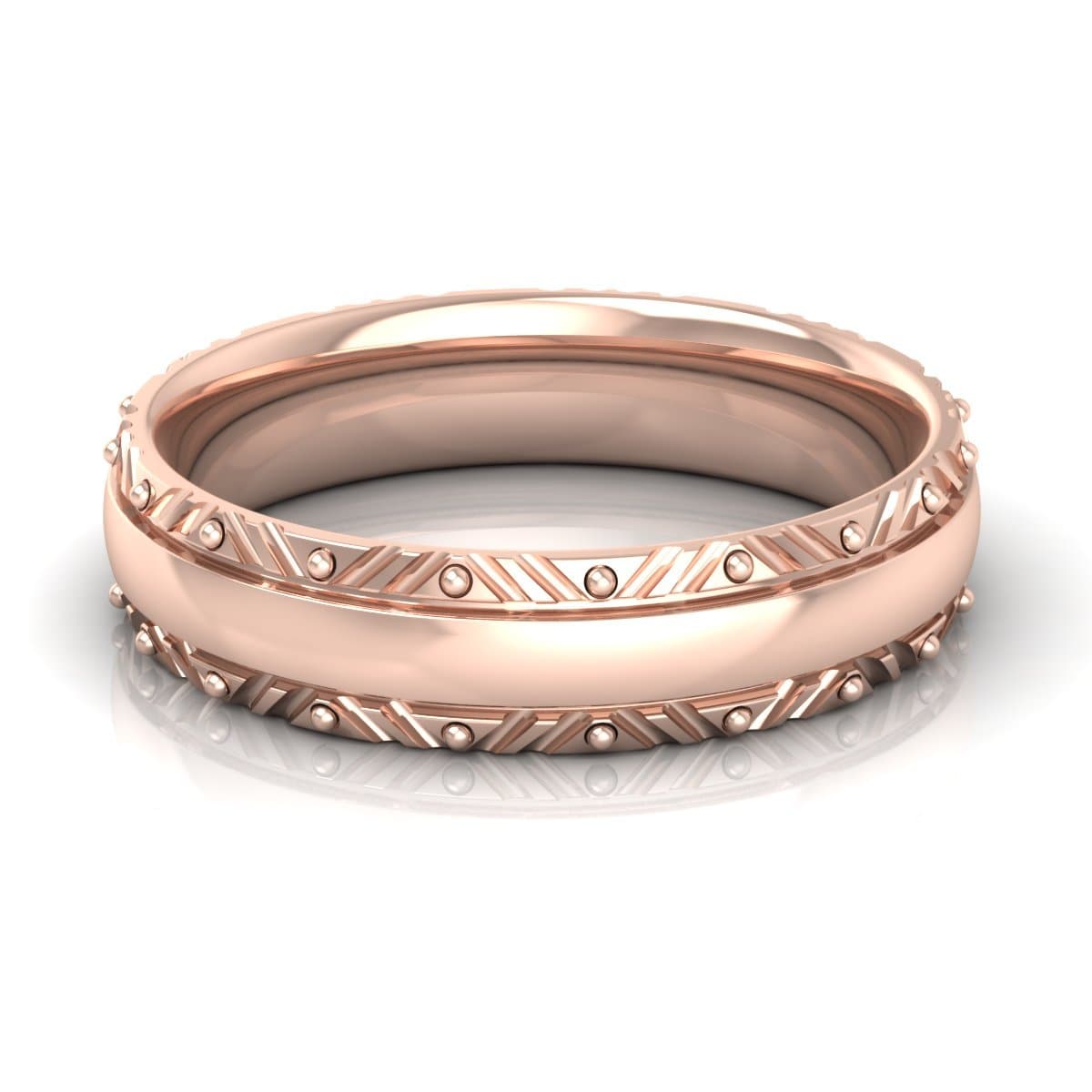 5.0 mm Plain Wedding Band in 14KT, 18KT & Platinum - Primestyle.com