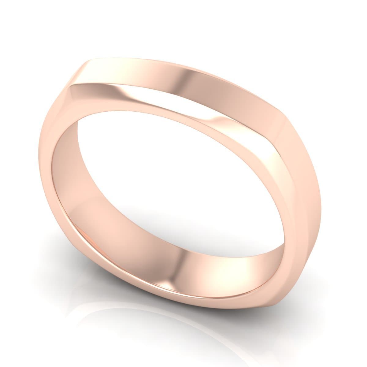 5.0 mm Plain Wedding Band in 14KT, 18KT & Platinum