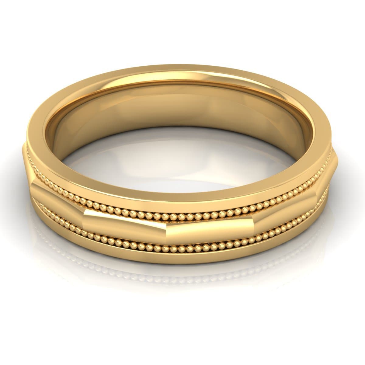 5.0 mm Plain Wedding Band in 14KT, 18KT & Platinum