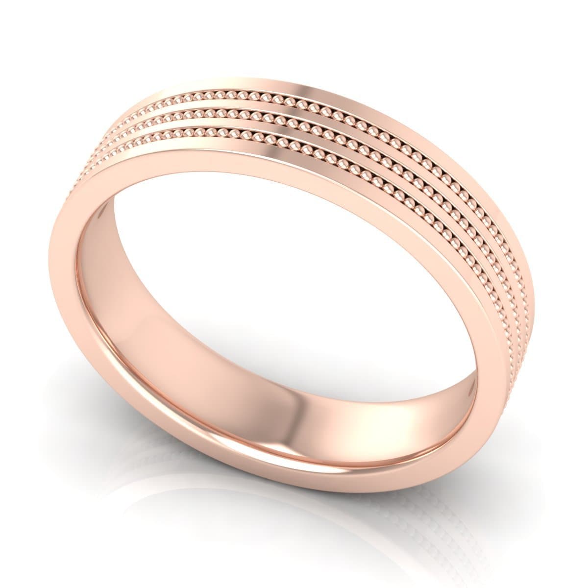 5.0 mm Plain Wedding Band in 14KT, 18KT & Platinum - Primestyle.com