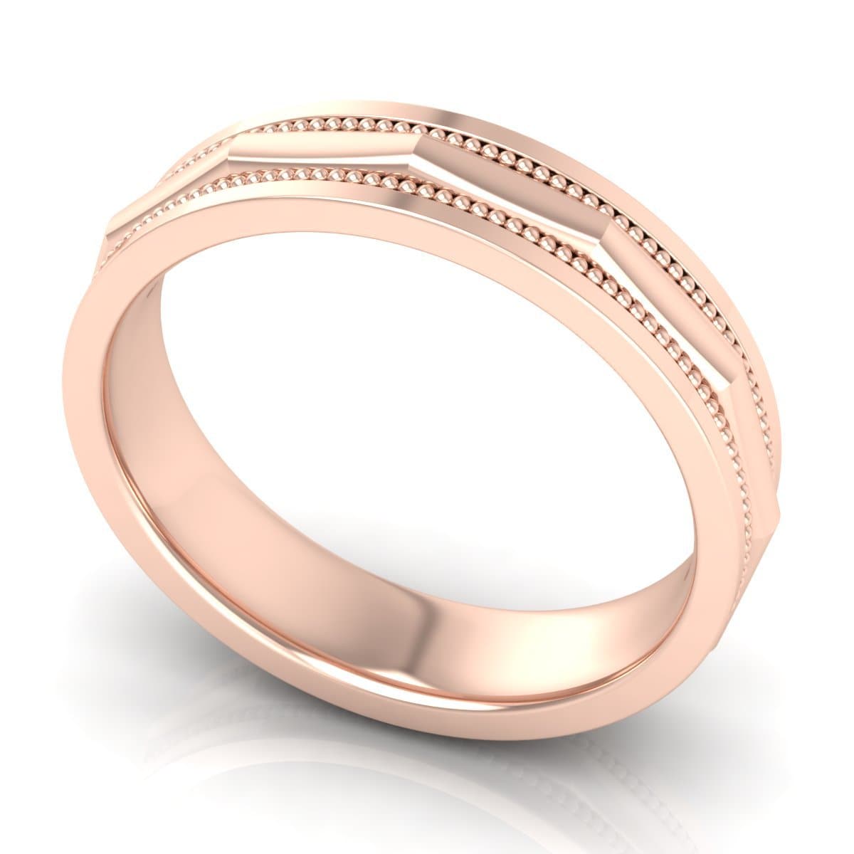 5.0 mm Plain Wedding Band in 14KT, 18KT & Platinum - Primestyle.com