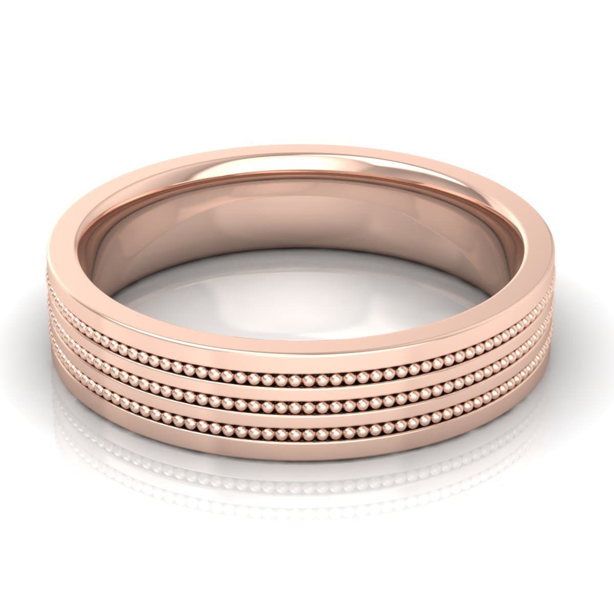 5.0 mm Plain Wedding Band in 14KT, 18KT & Platinum
