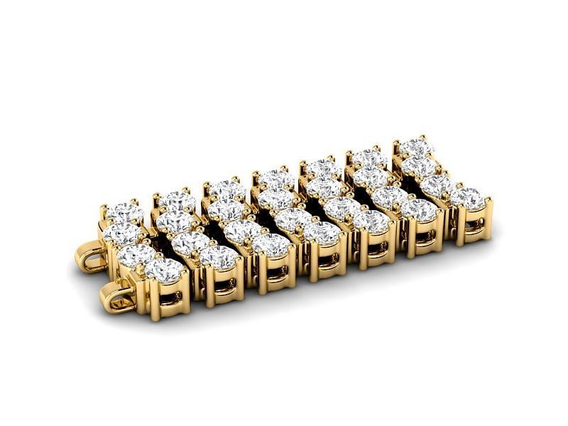 5.00 - 7.00 CT Round Cut Lab Grown Diamonds - Diamond Bracelet - Primestyle.com