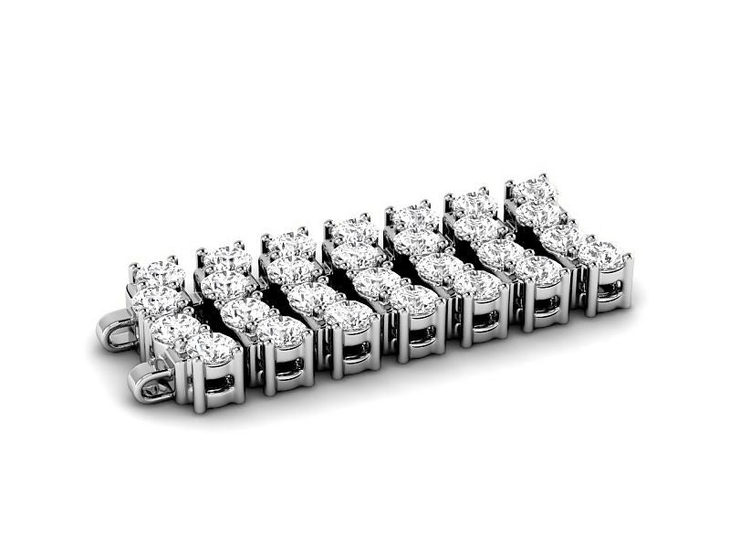 5.00-7.00 CT Round Cut Lab Grown Diamonds - Designer Bracelet - Primestyle.com