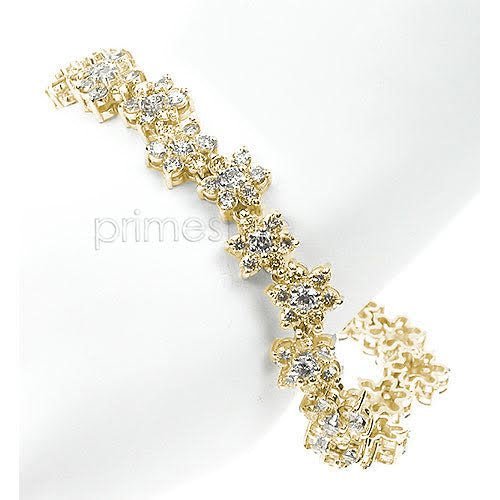 5.20 - 9.00 CT Round Cut Diamonds - Diamond Bracelet - Primestyle.com