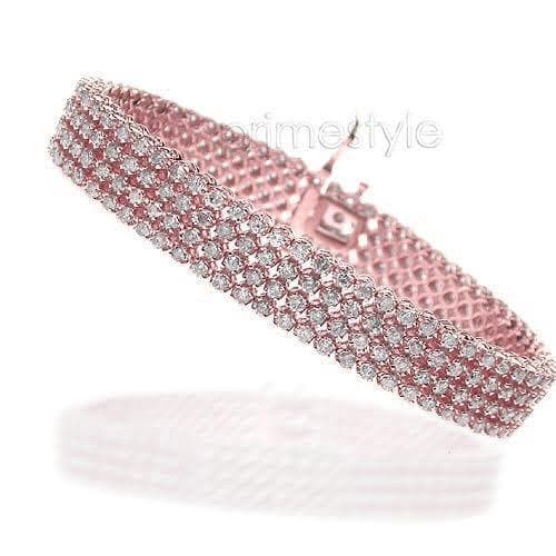 5.70-9.00 CT Round Cut Diamonds - Diamond Bracelet