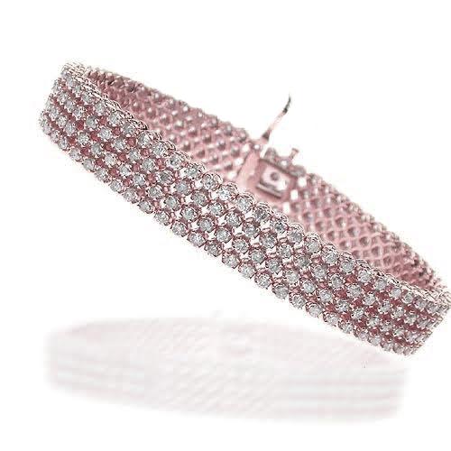 5.70-9.00 CT Round Cut Diamonds - Diamond Bracelet