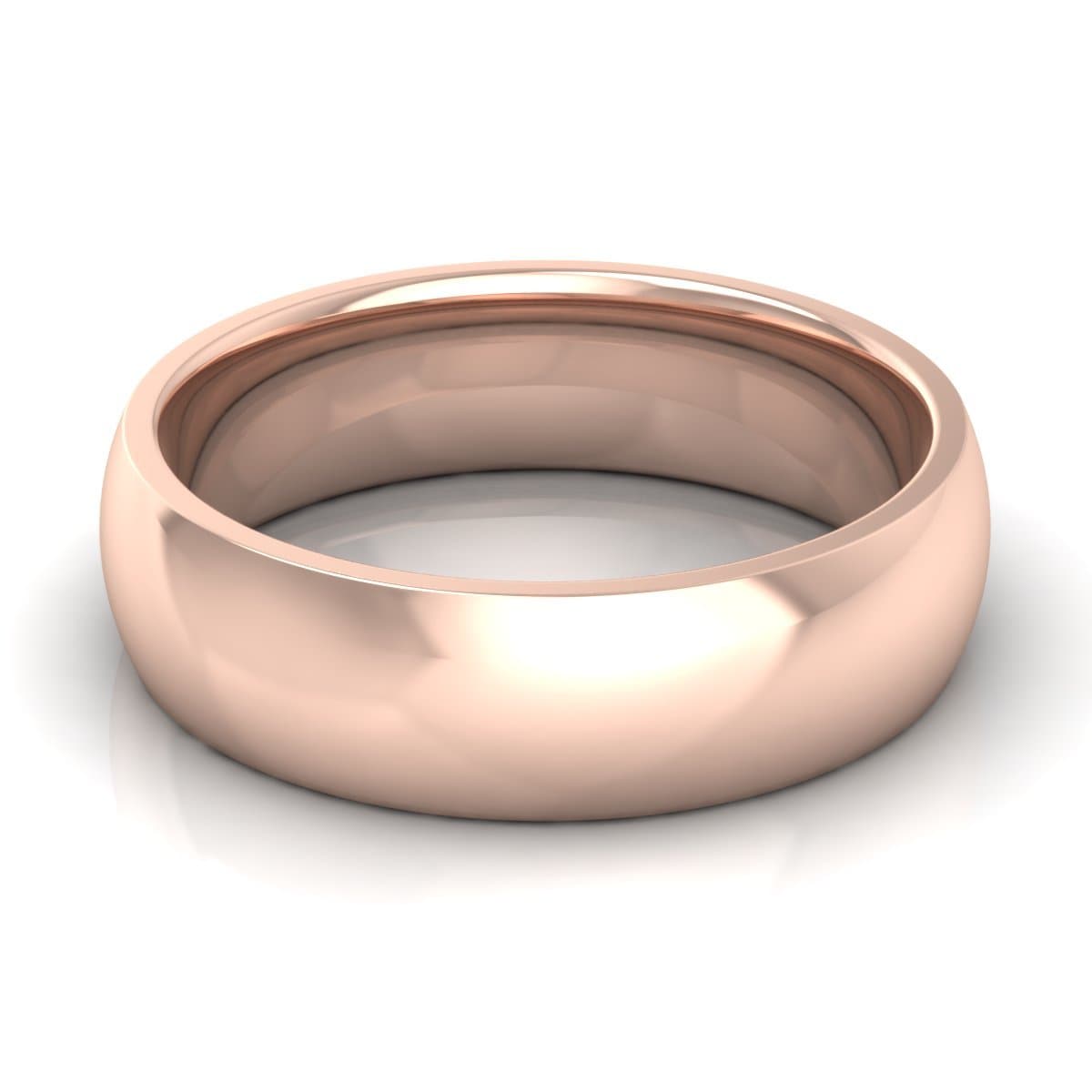 6.0 mm Comfort Fit Plain Wedding Band in 14KT, 18KT & Platinum - Primestyle.com