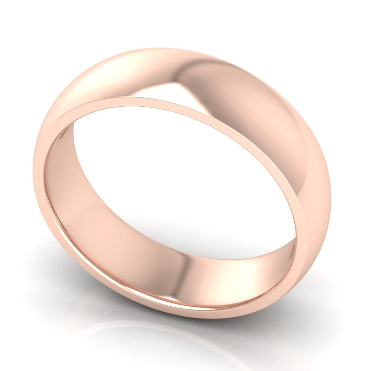 6.0 mm Comfort Fit Plain Wedding Band in 14KT, 18KT & Platinum - Primestyle.com