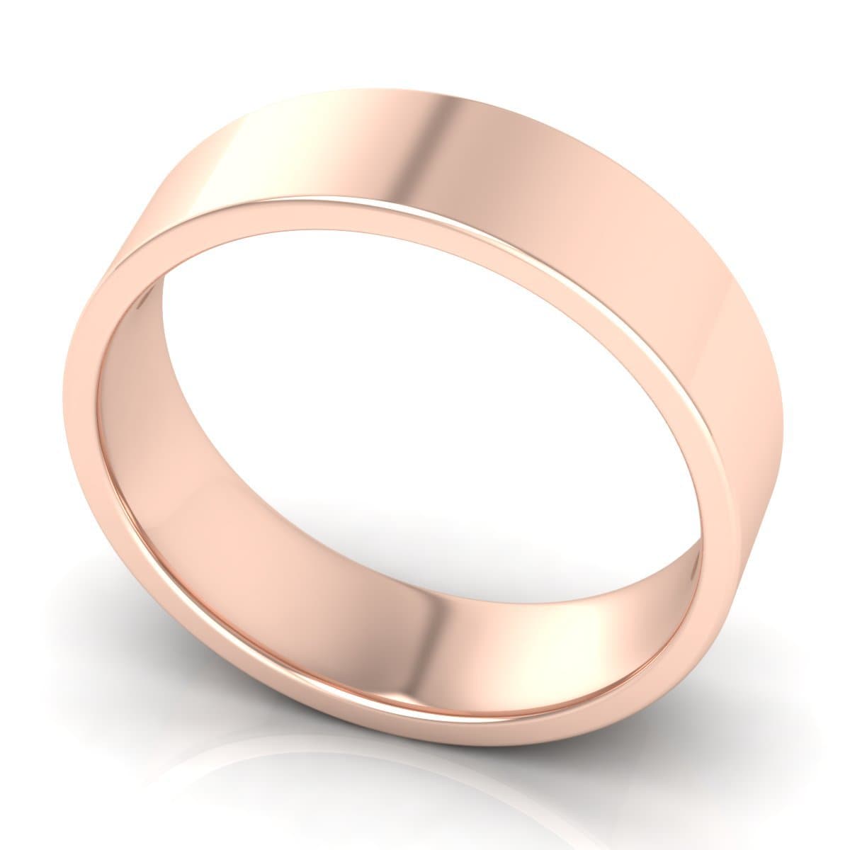 6.0 mm Comfort Fit Plain Wedding Band in 14KT, 18KT & Platinum - Primestyle.com