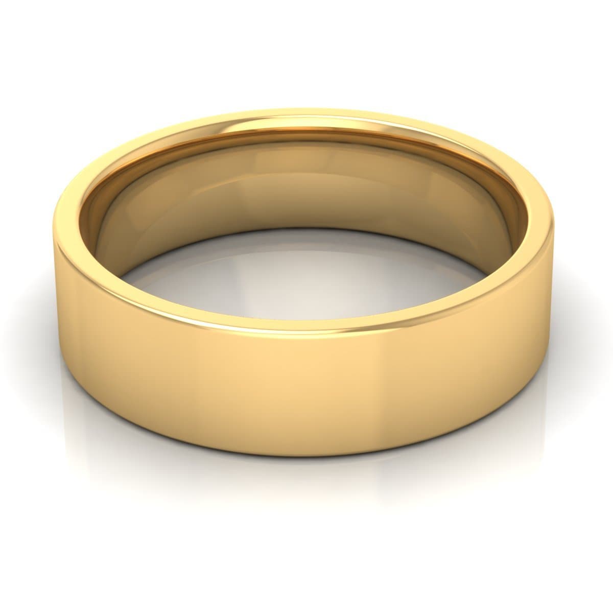 6.0 mm Comfort Fit Plain Wedding Band in 14KT, 18KT & Platinum - Primestyle.com