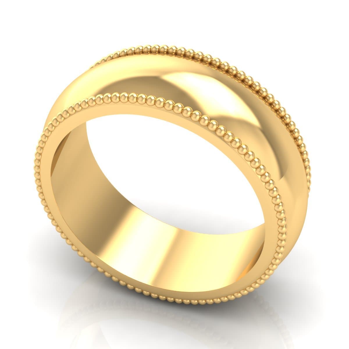 6.0 mm Plain Wedding Band in 14KT, 18KT & Platinum