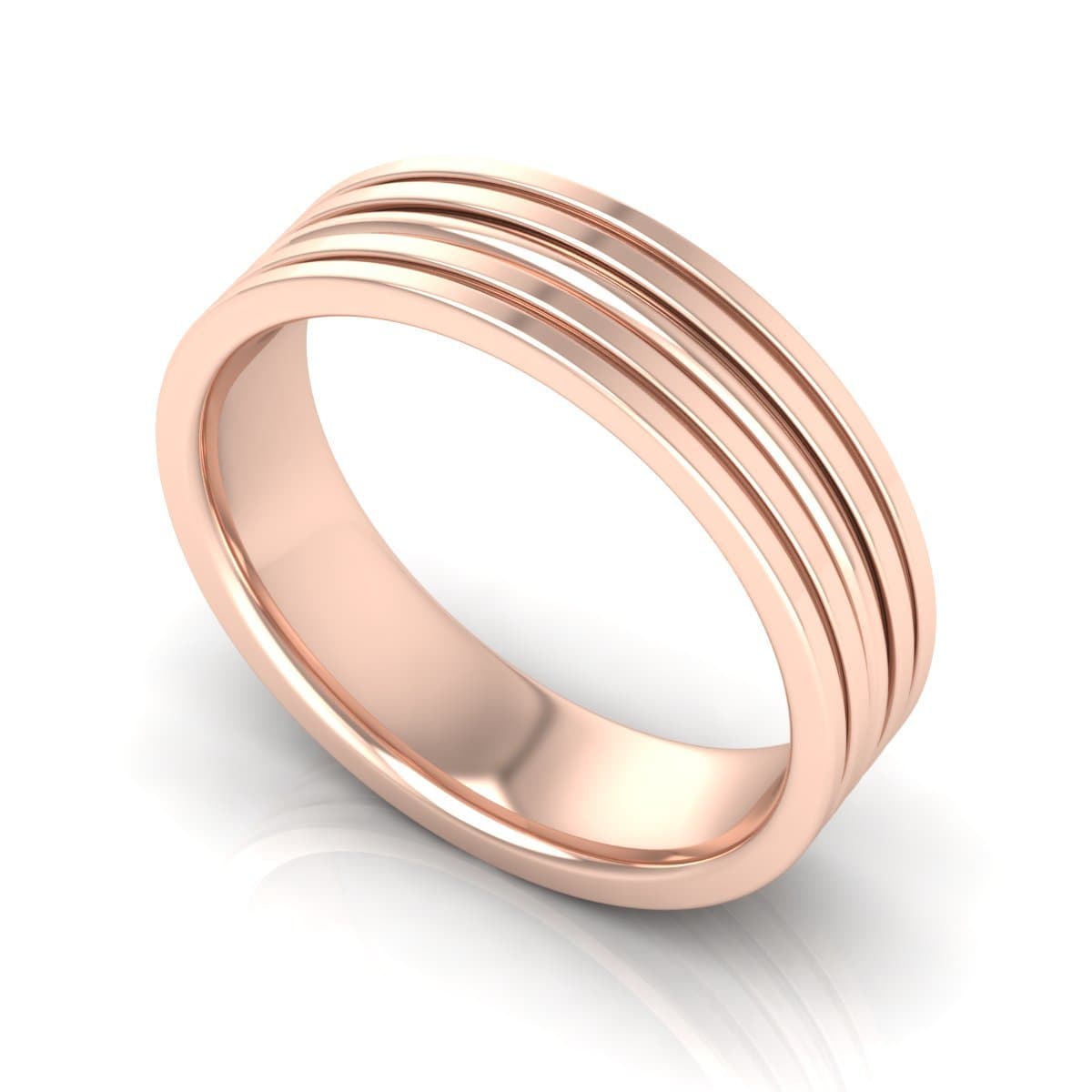 6.0 mm Plain Wedding Band in 14KT, 18KT & Platinum