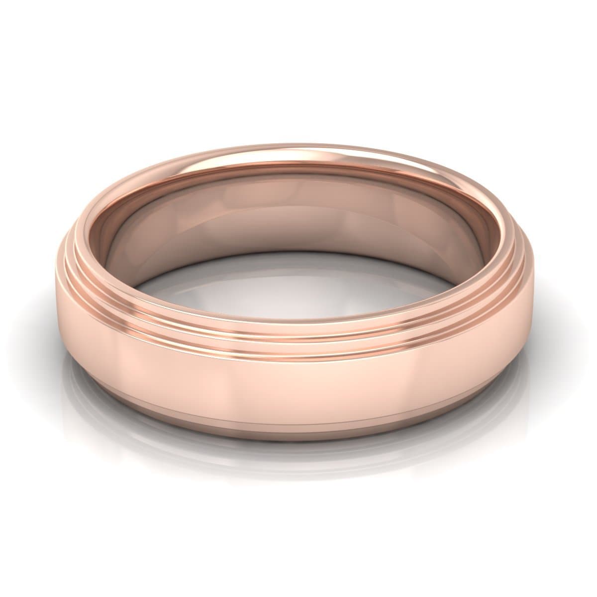 6.0 mm Plain Wedding Band in 14KT, 18KT & Platinum