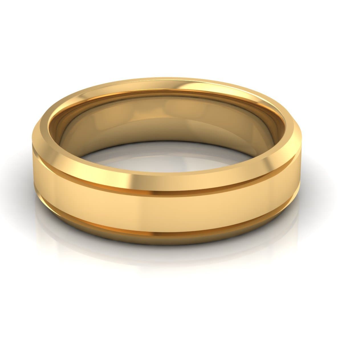 6.0 mm Plain Wedding Band in 14KT, 18KT & Platinum