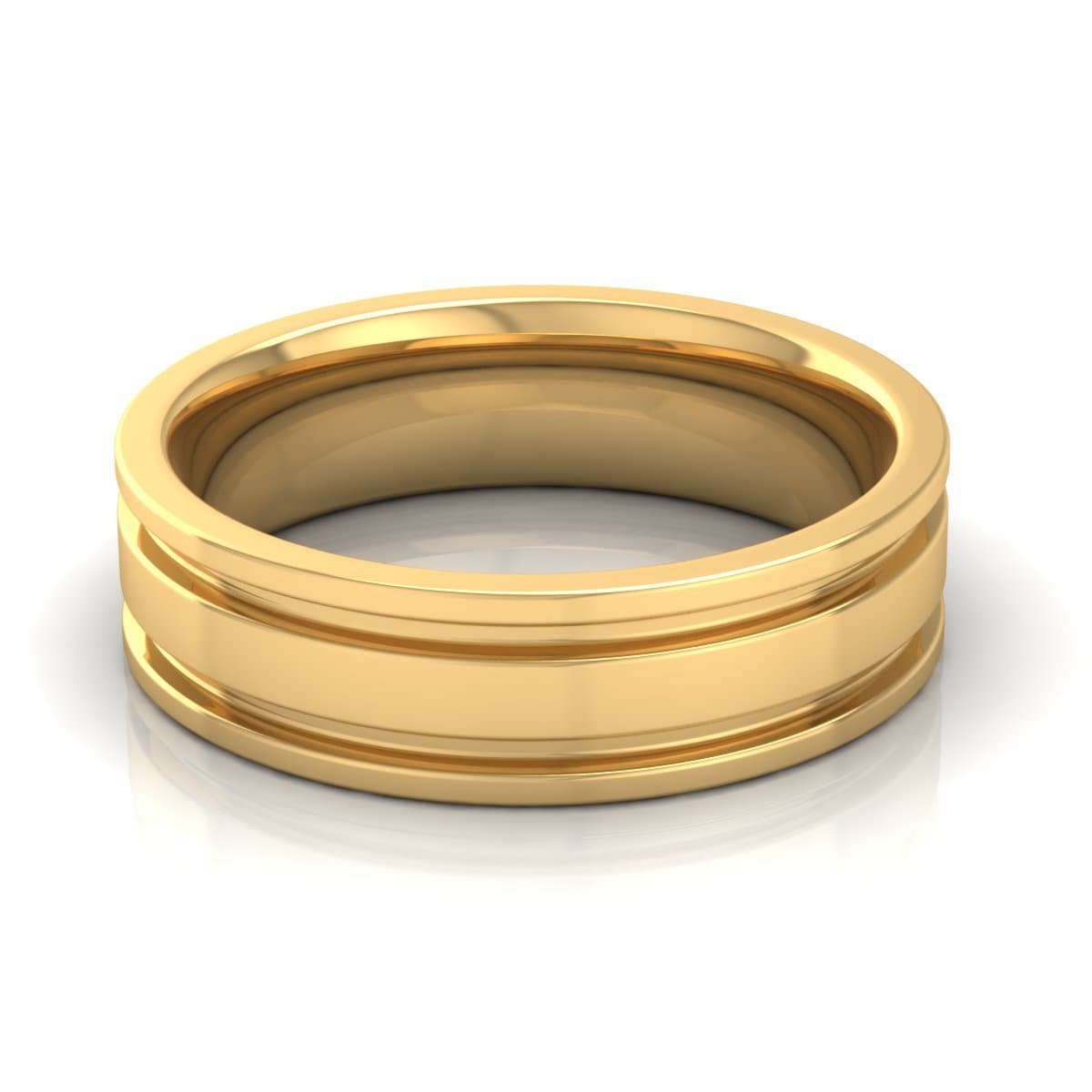 6.0 mm Plain Wedding Band in 14KT, 18KT & Platinum - Primestyle.com