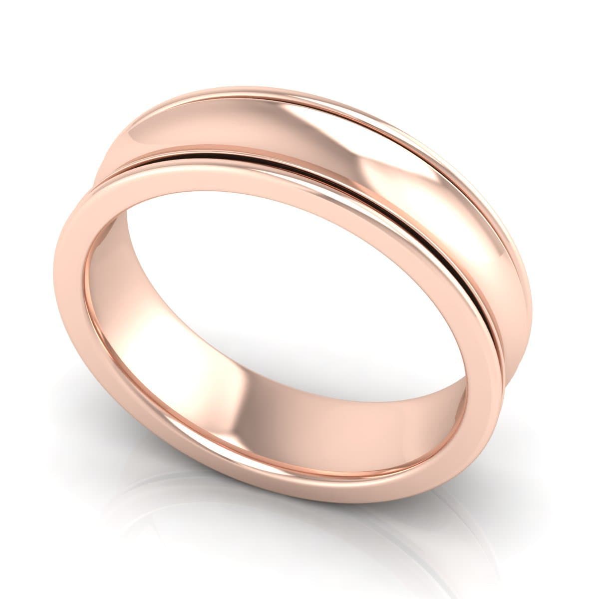 6.0 mm Plain Wedding Band in 14KT, 18KT & Platinum - Primestyle.com