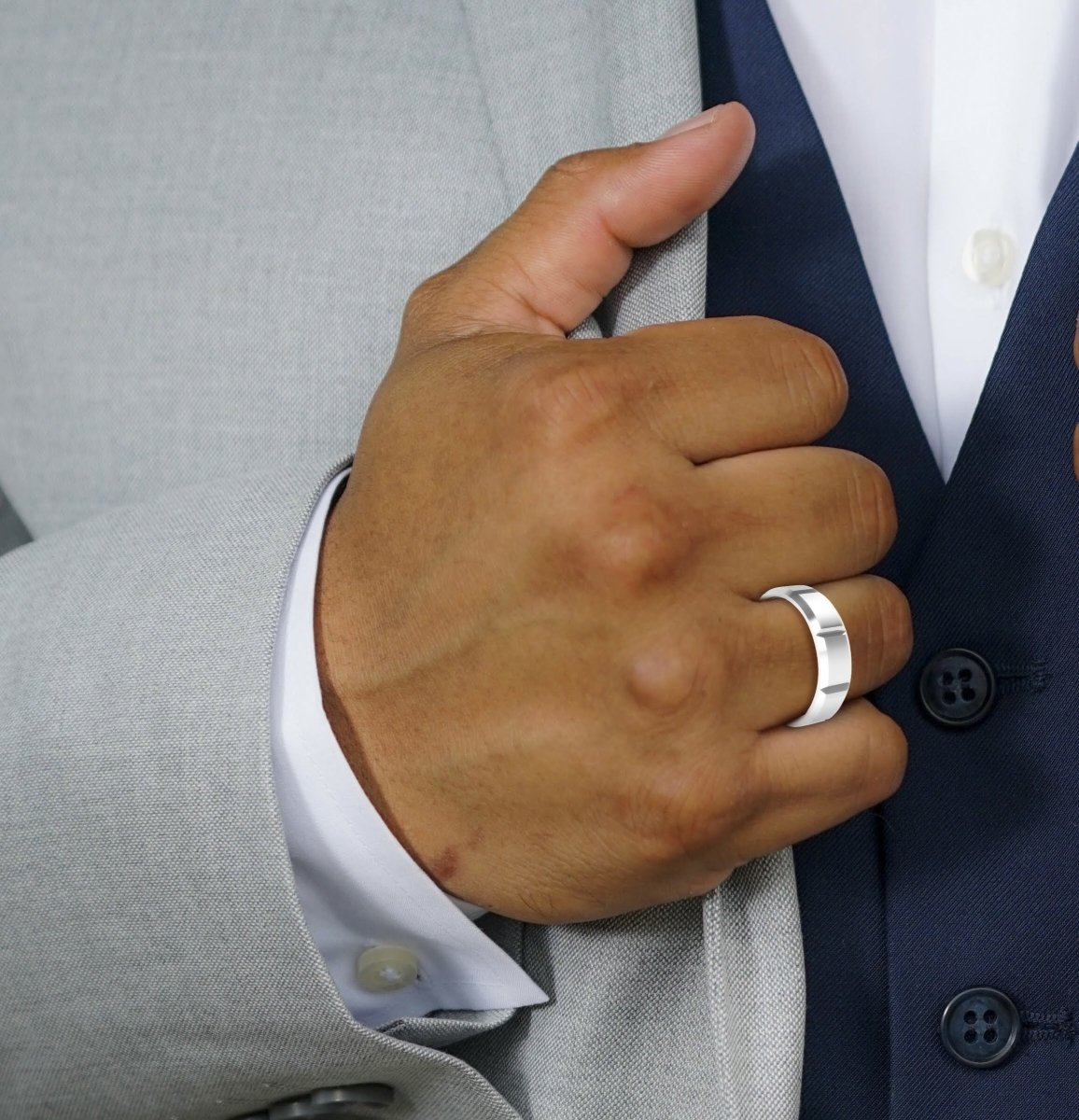 6.0 mm Plain Wedding Band in 14KT, 18KT & Platinum - Primestyle.com