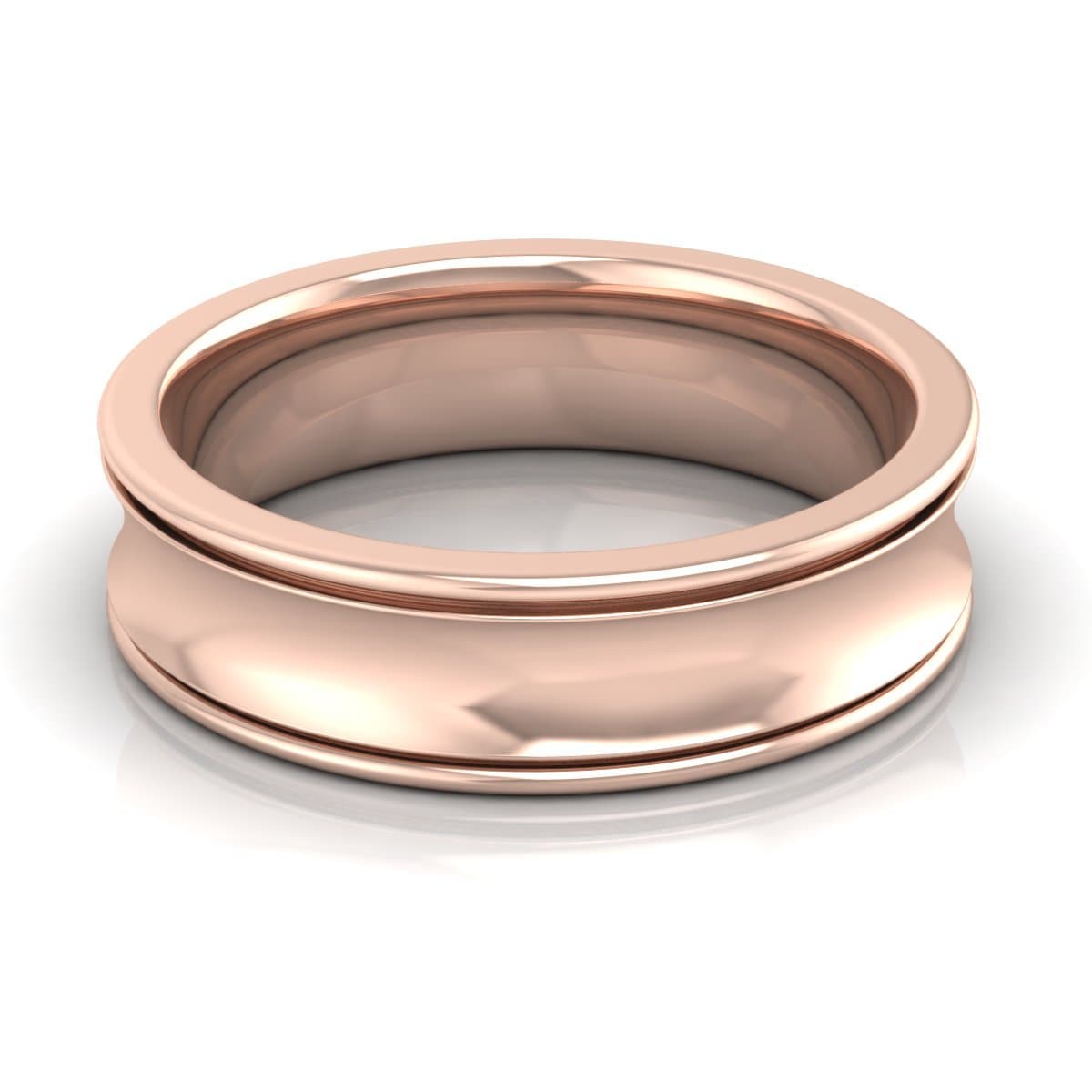 6.0 mm Plain Wedding Band in 14KT, 18KT & Platinum - Primestyle.com