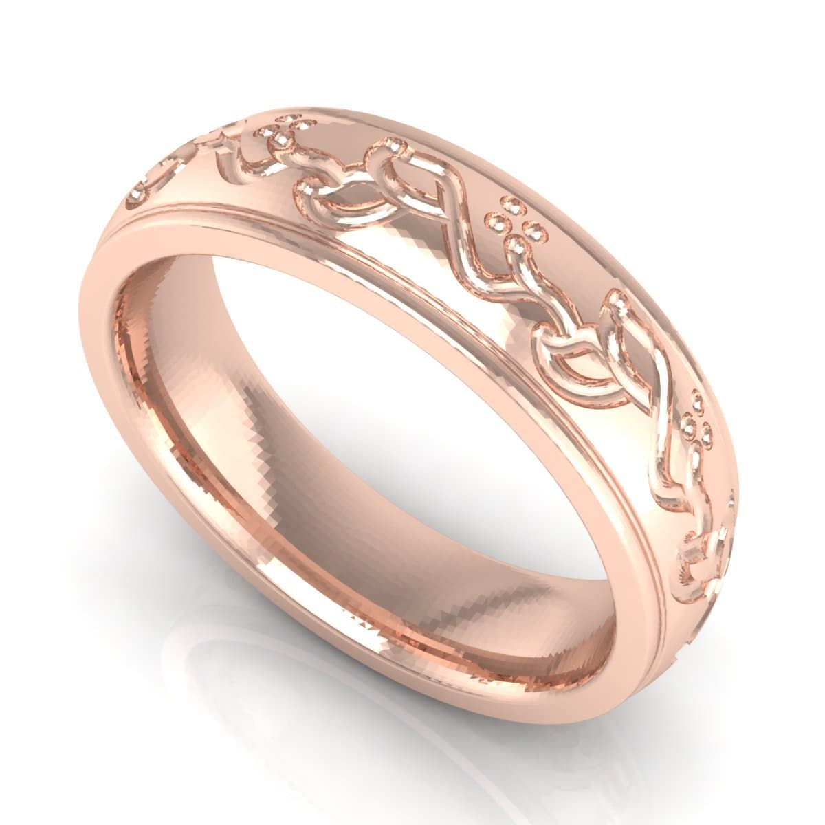 6.0 mm Plain Wedding Band in 14KT, 18KT & Platinum