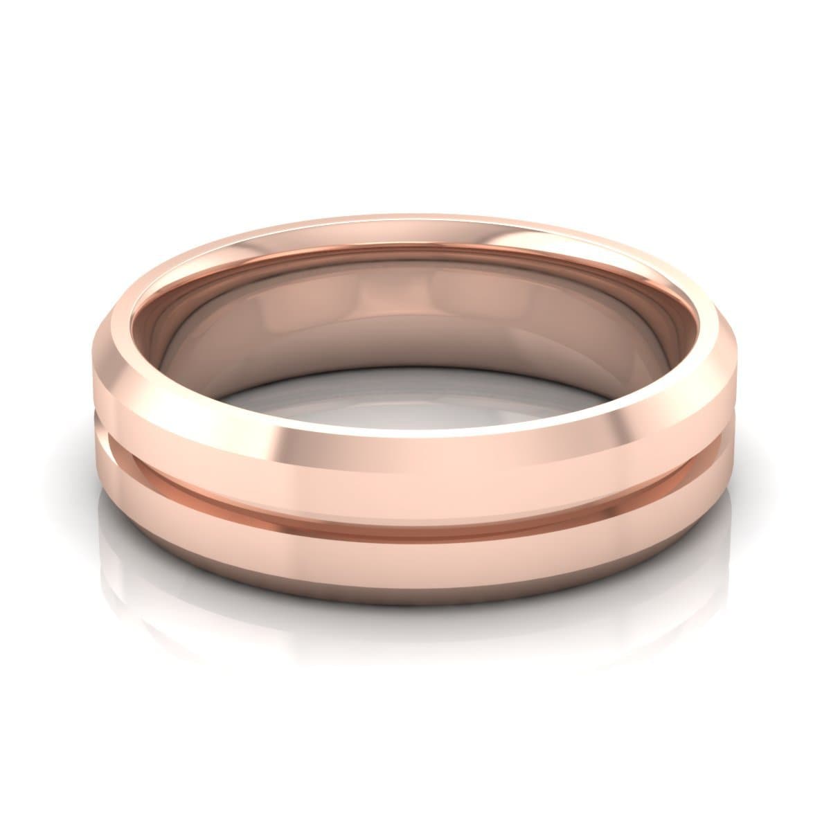 6.0 mm Plain Wedding Band in 14KT, 18KT & Platinum - Primestyle.com
