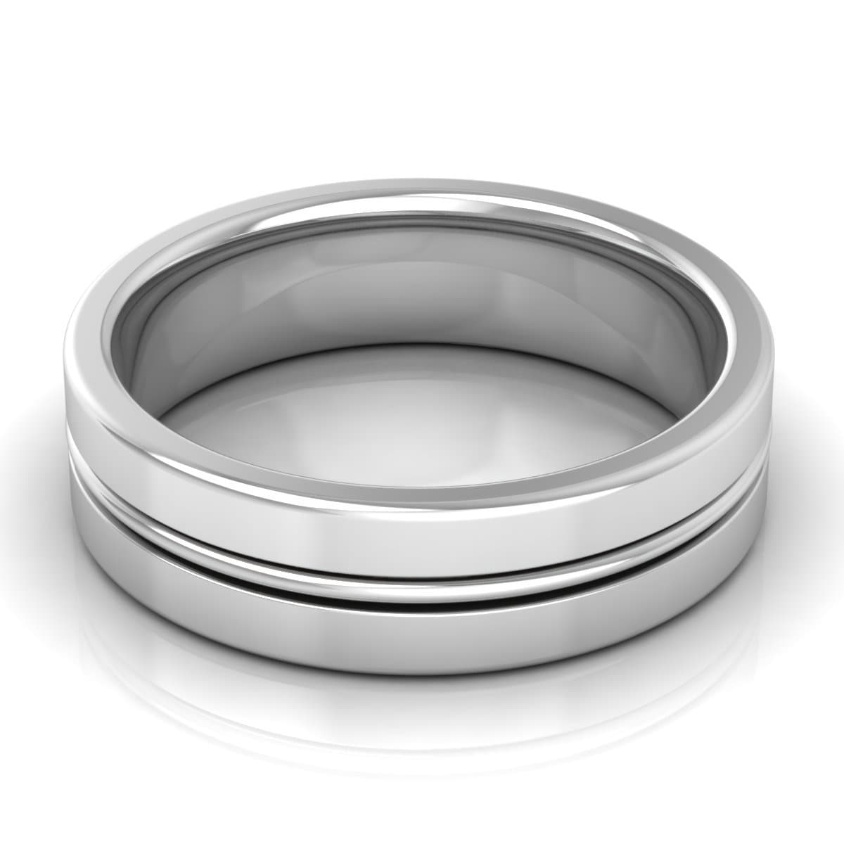 6.0 mm Plain Wedding Band in 14KT, 18KT & Platinum
