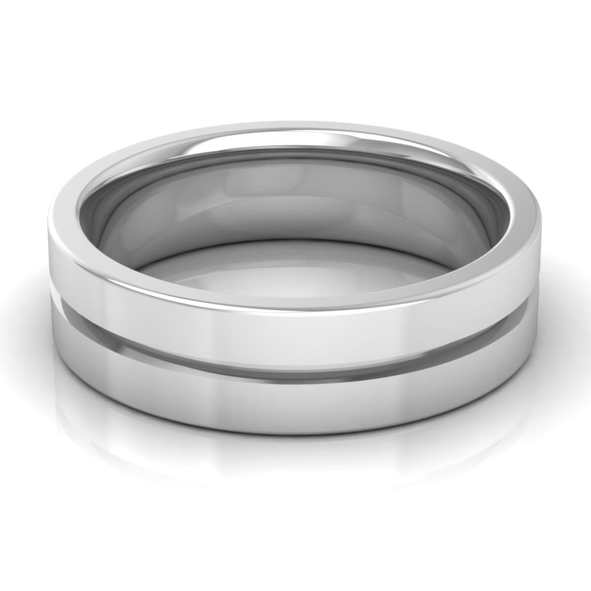6.0 mm Plain Wedding Band in 14KT, 18KT & Platinum