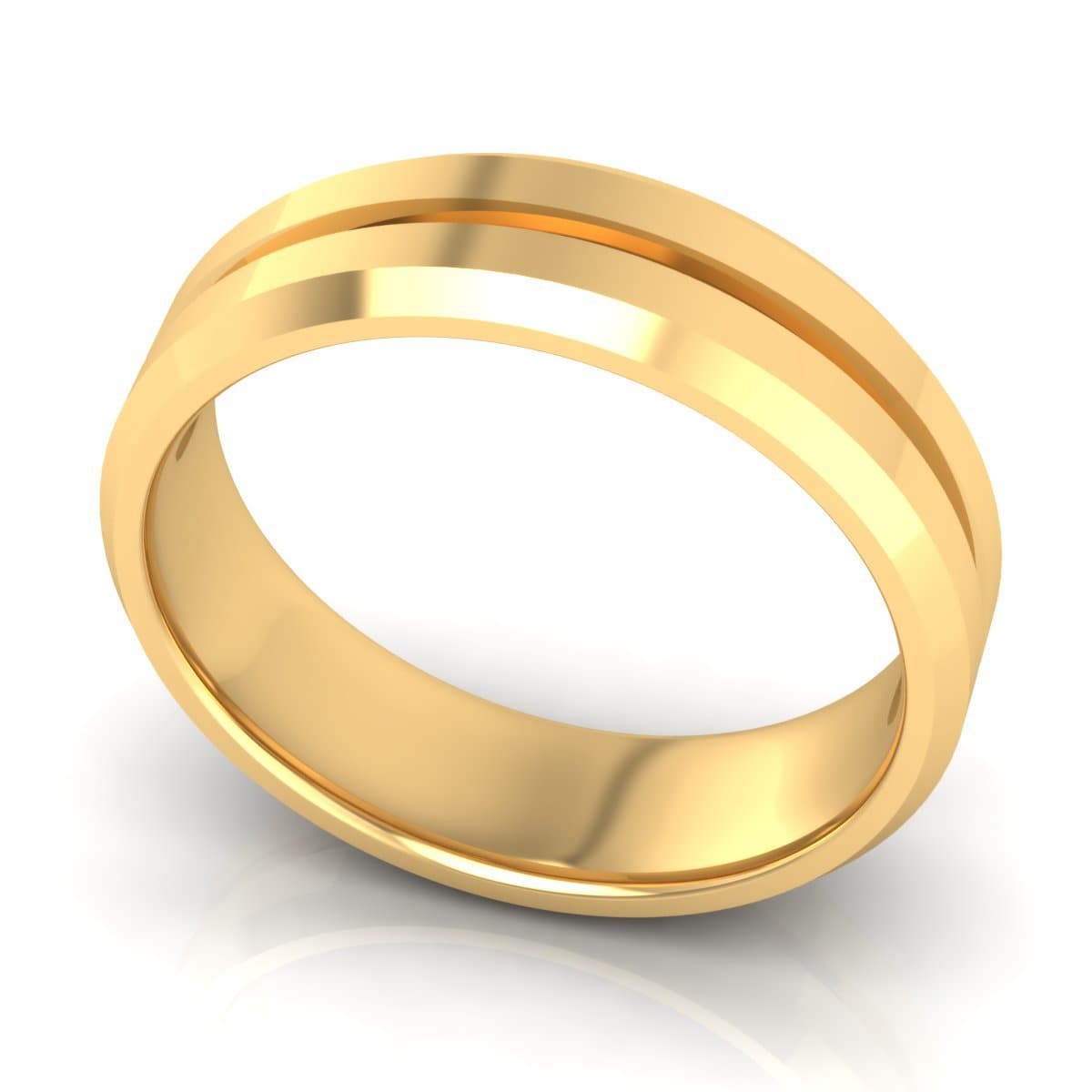 6.0 mm Plain Wedding Band in 14KT, 18KT & Platinum