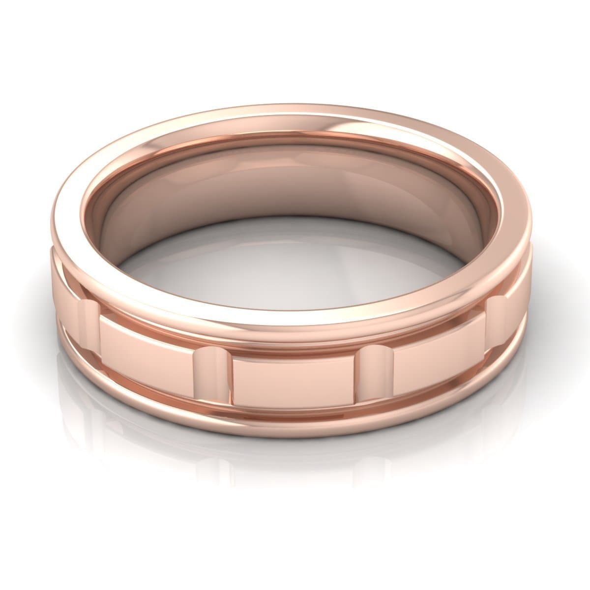 6.0 mm Plain Wedding Band in 14KT, 18KT & Platinum - Primestyle.com