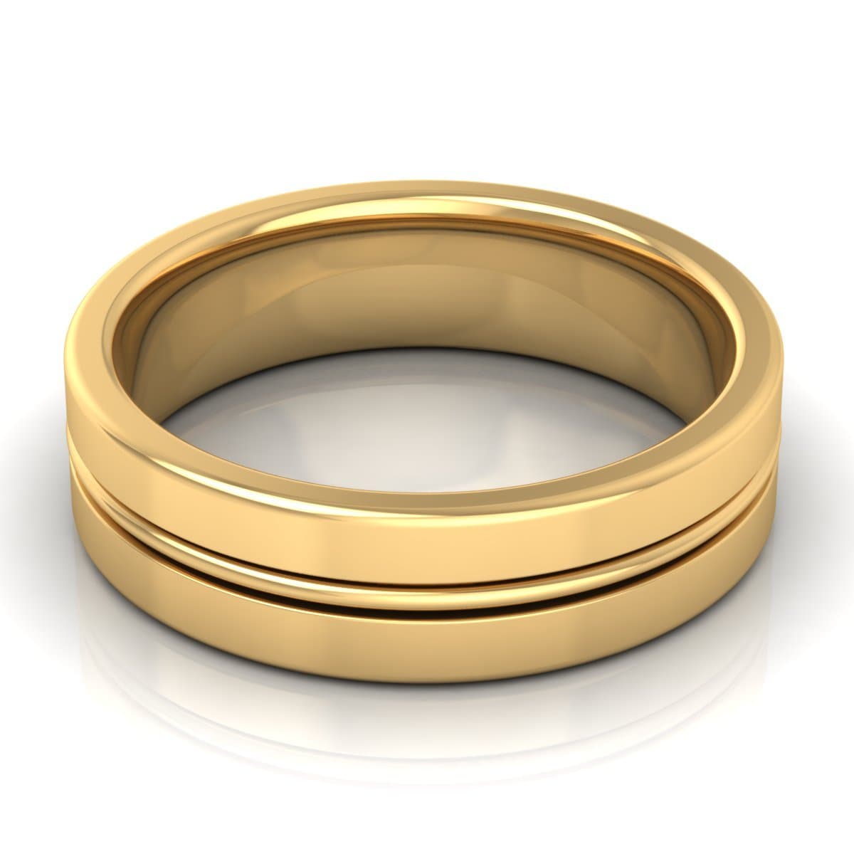 6.0 mm Plain Wedding Band in 14KT, 18KT & Platinum - Primestyle.com