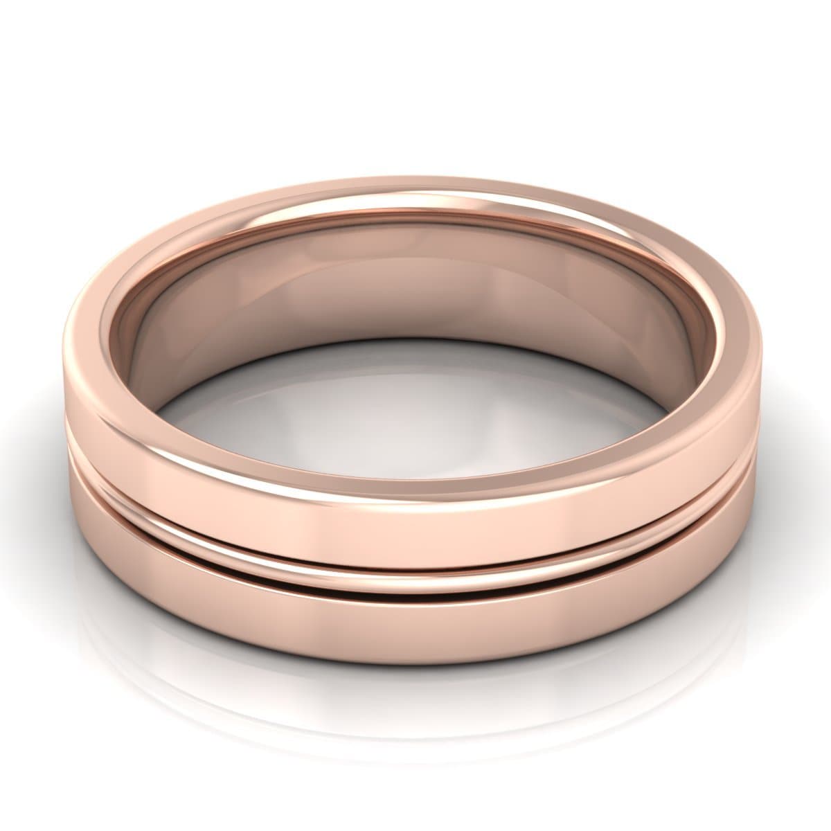 6.0 mm Plain Wedding Band in 14KT, 18KT & Platinum - Primestyle.com