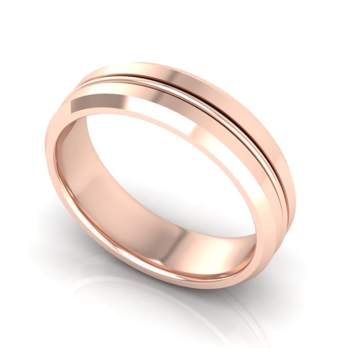 6.0 mm Plain Wedding Band in 14KT, 18KT & Platinum - Primestyle.com