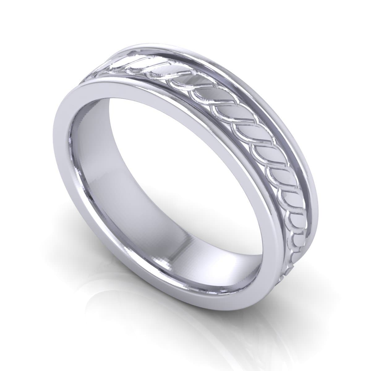 6.0 mm Plain Wedding Band in 14KT, 18KT & Platinum