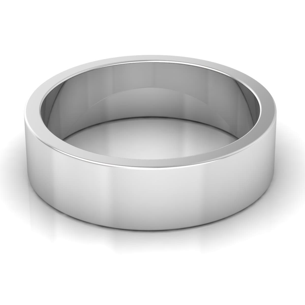 6.0 mm Plain Wedding Band in 14KT, 18KT & Platinum - Primestyle.com