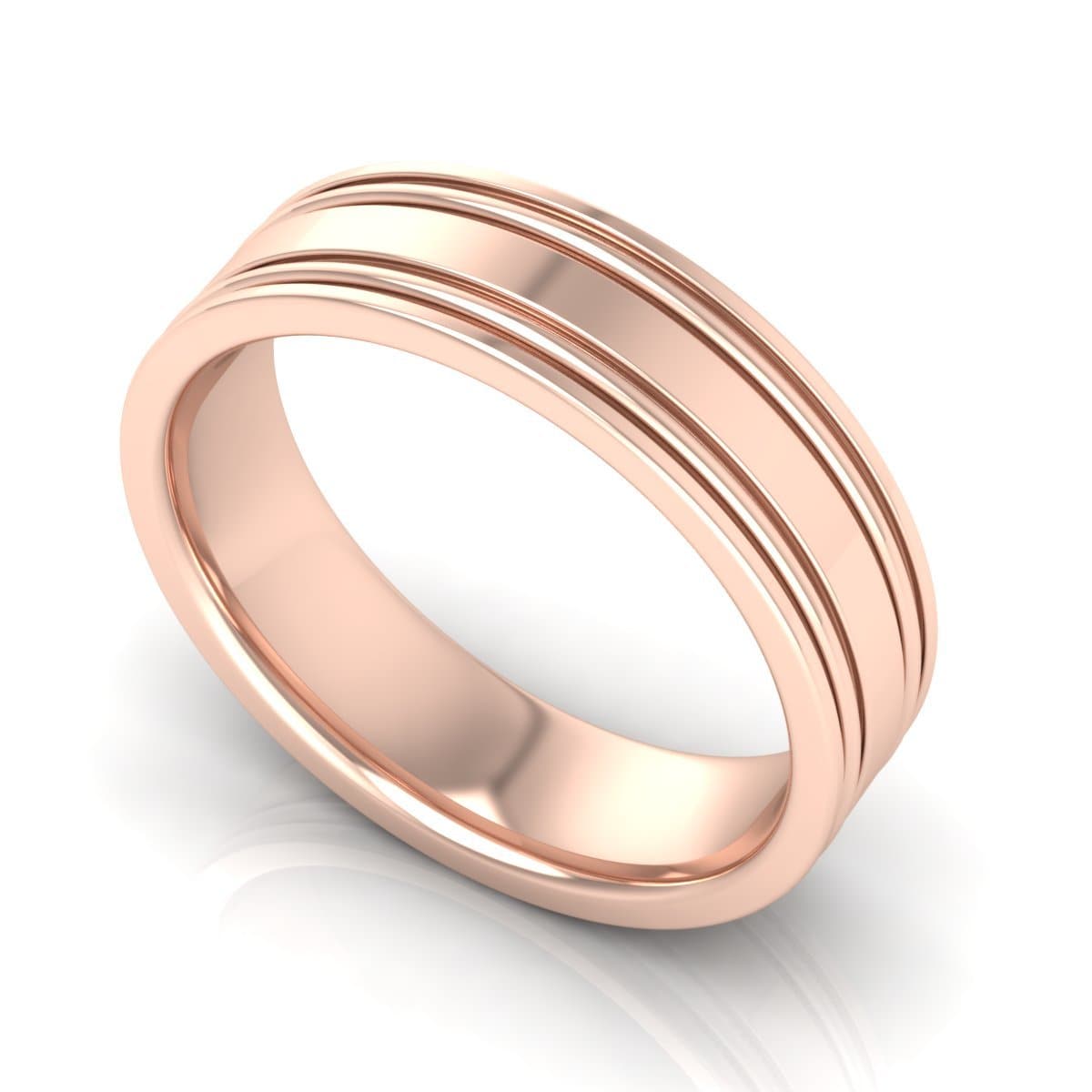 6.0 mm Plain Wedding Band in 14KT, 18KT & Platinum