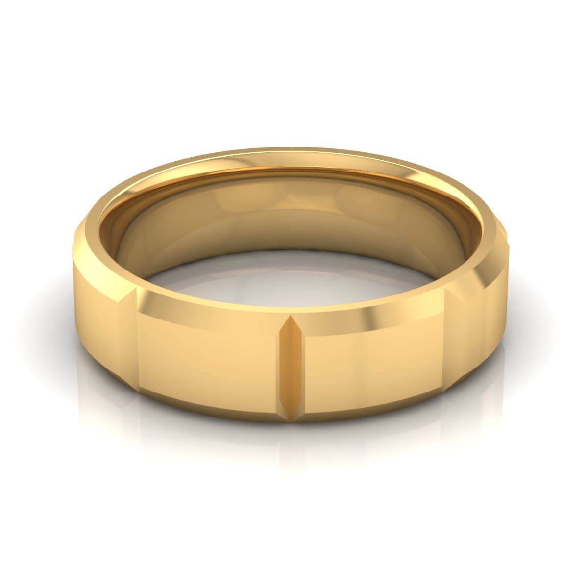 6.0 mm Plain Wedding Band in 14KT, 18KT & Platinum