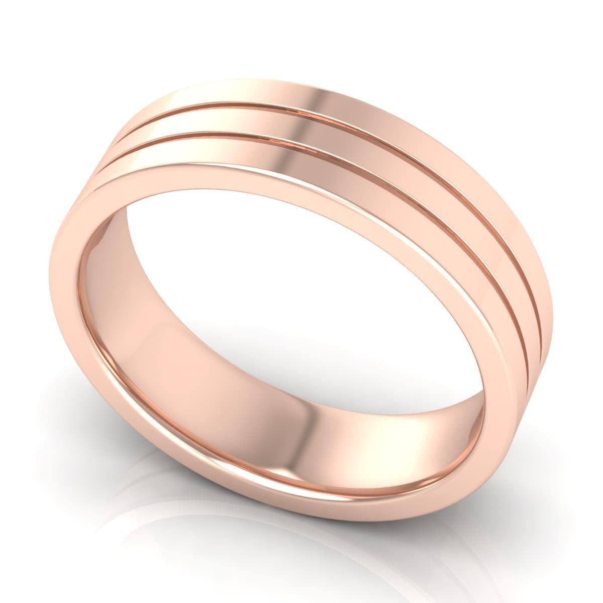 6.0 mm Plain Wedding Band in 14KT, 18KT & Platinum