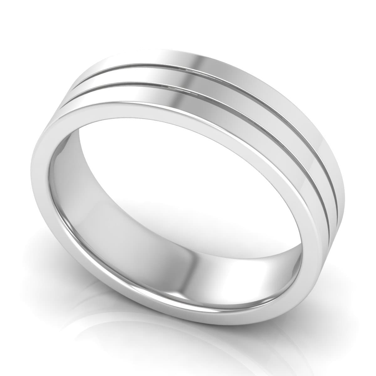 6.0 mm Plain Wedding Band in 14KT, 18KT & Platinum - Primestyle.com