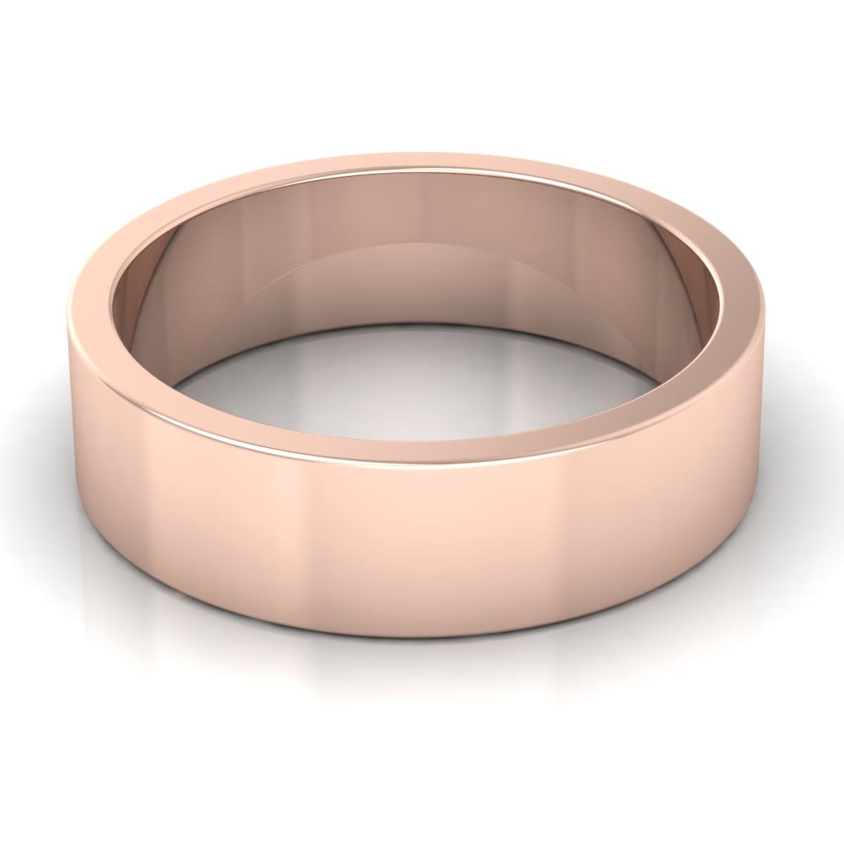 6.0 mm Plain Wedding Band in 14KT, 18KT & Platinum - Primestyle.com