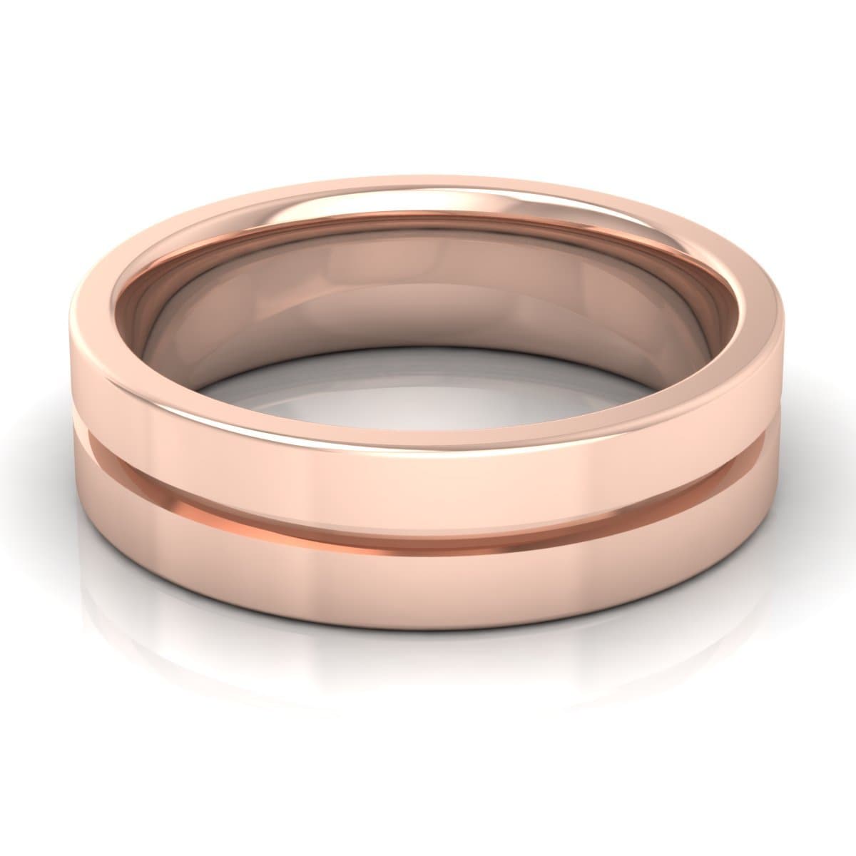 6.0 mm Plain Wedding Band in 14KT, 18KT & Platinum